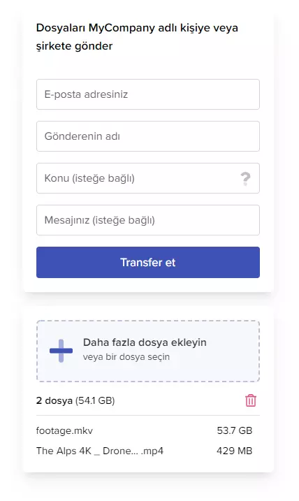 Widget TransferNow