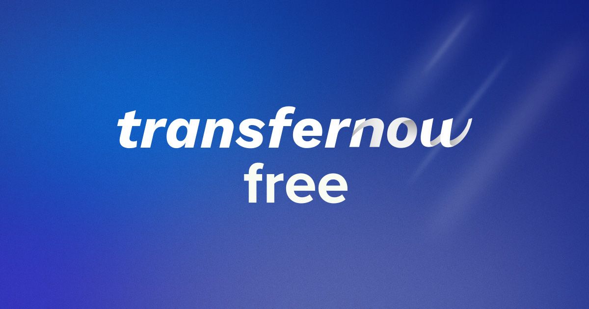 Stora filöverföringar för alla TransferNow Free