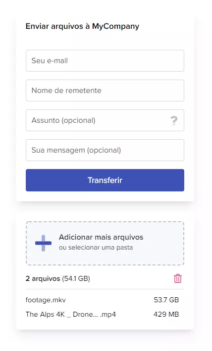 Widget TransferNow